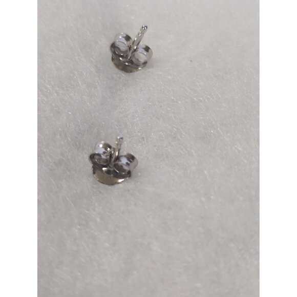 Women's Sterling Silver Blue Sapphire & Cubic Zirconia Bridal Earrings NEW - Picture 3 of 13